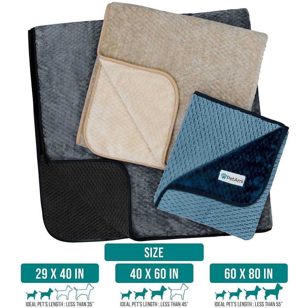 Sherpa Fleece Waterproof Waffle Cat & Dog Blanket H398805