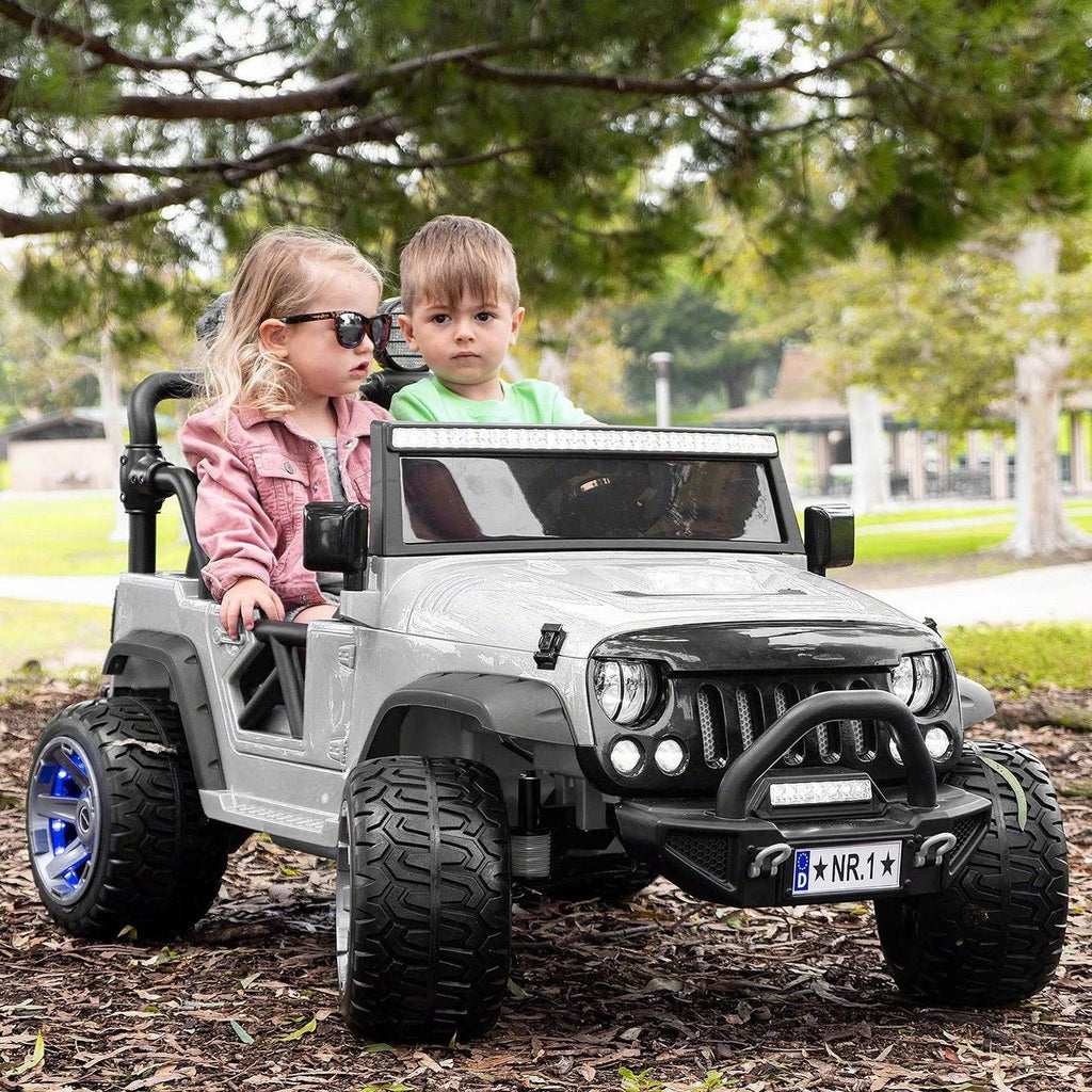 12V Kids Ride-On Car Truck with R/C Parental Remote White H262651