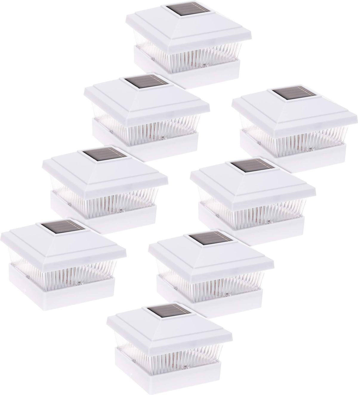 Dark Brown 8 Pack Post Cap Light P9101