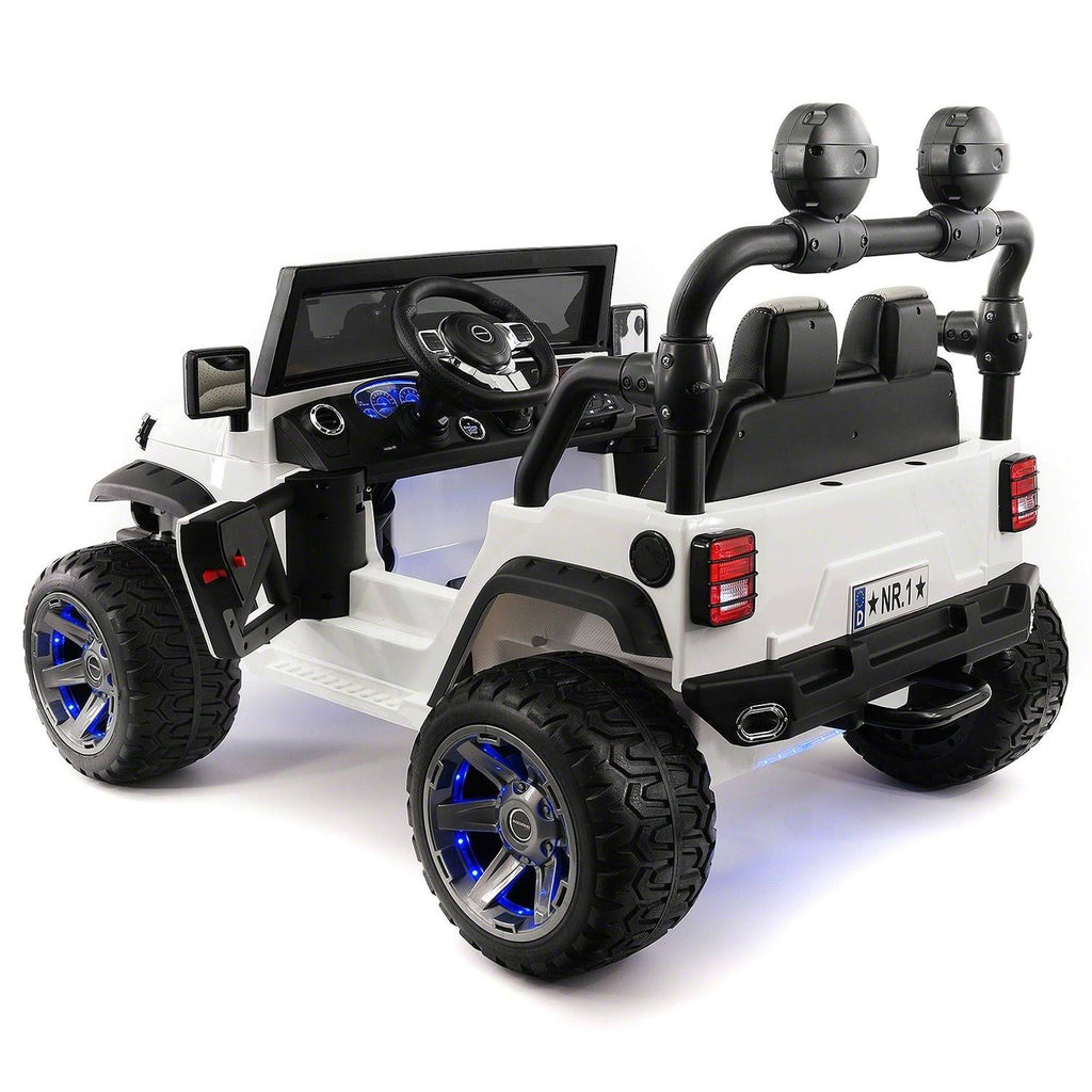 12V Kids Ride-On Car Truck with R/C Parental Remote White H262651