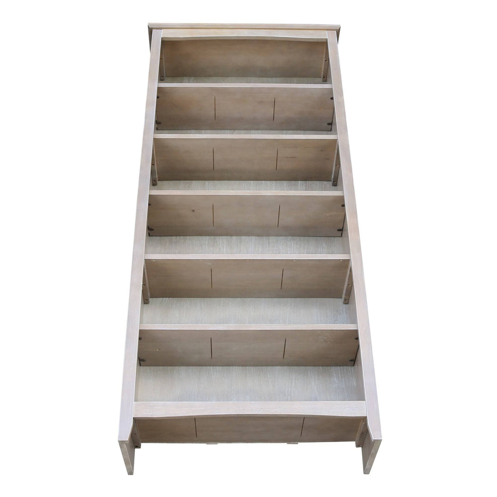 Washed Gray Taupe Bookcase L555