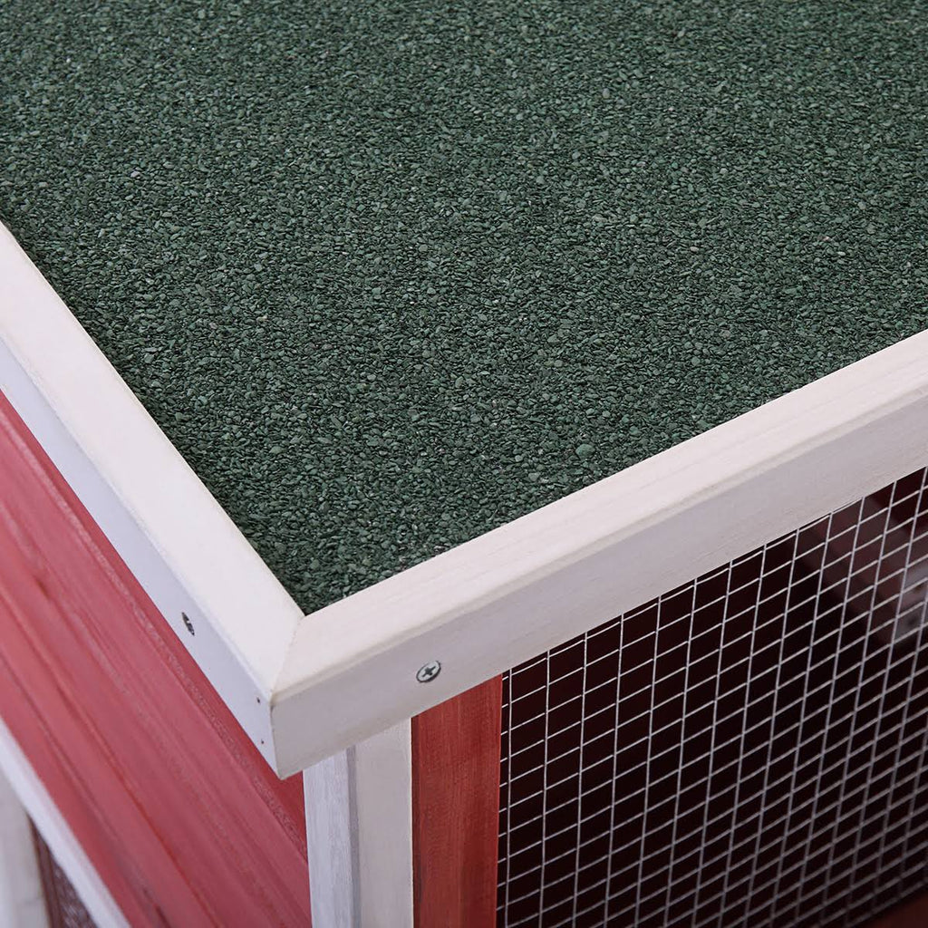 36x22 Red Wooden Chicken Coop F23742