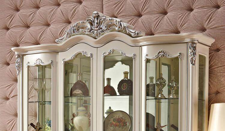 Glass Buffet with French Doors K9946