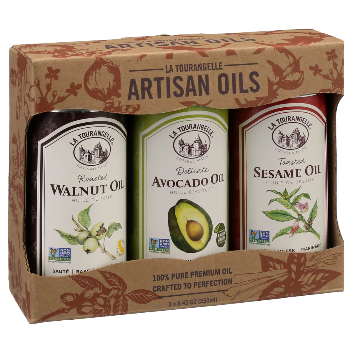3 x 8.45 oz Roasted Walnut Avocado Toasted Sesame Oil S721