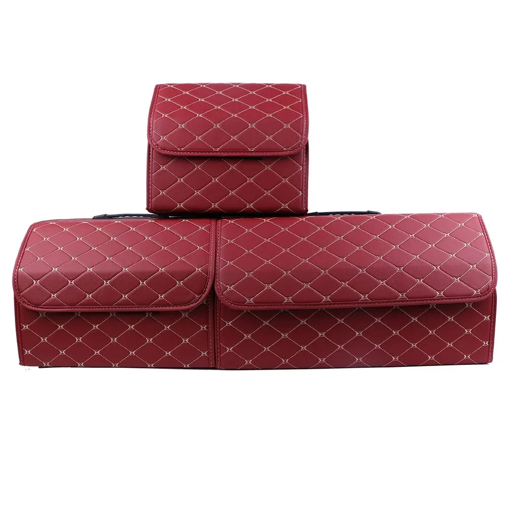 Leather Folding Car Trunk Organizer O232