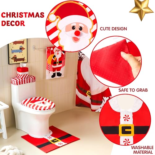 5 Pieces Christmas Bathroom Decoration Set B18114