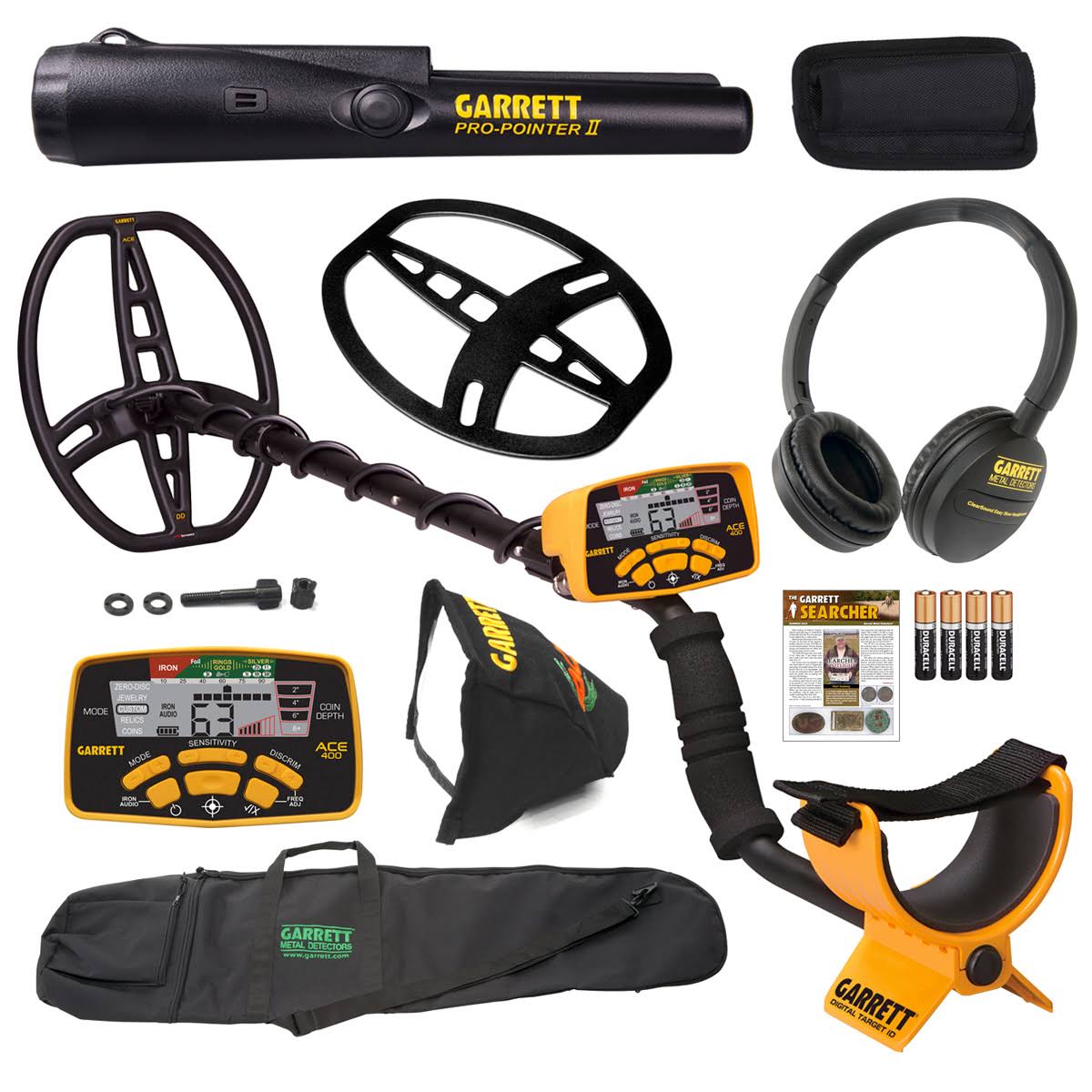 Metal Detector with Waterproof Coil and Carry Bag Y35028