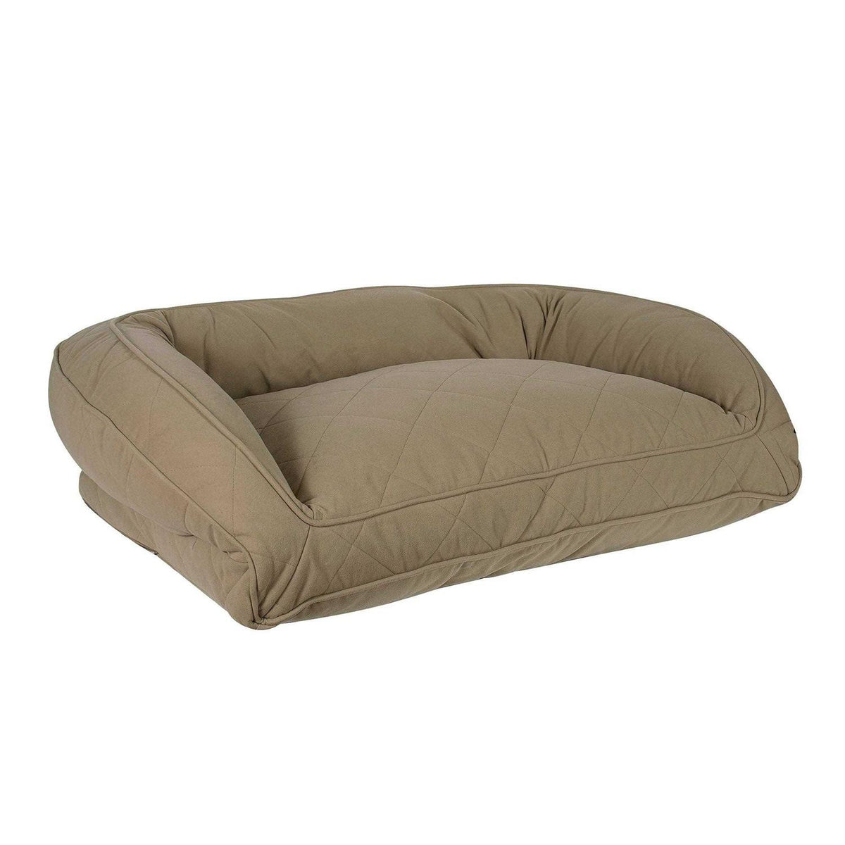 Quilted Microfiber Bolster Pet Bed D652