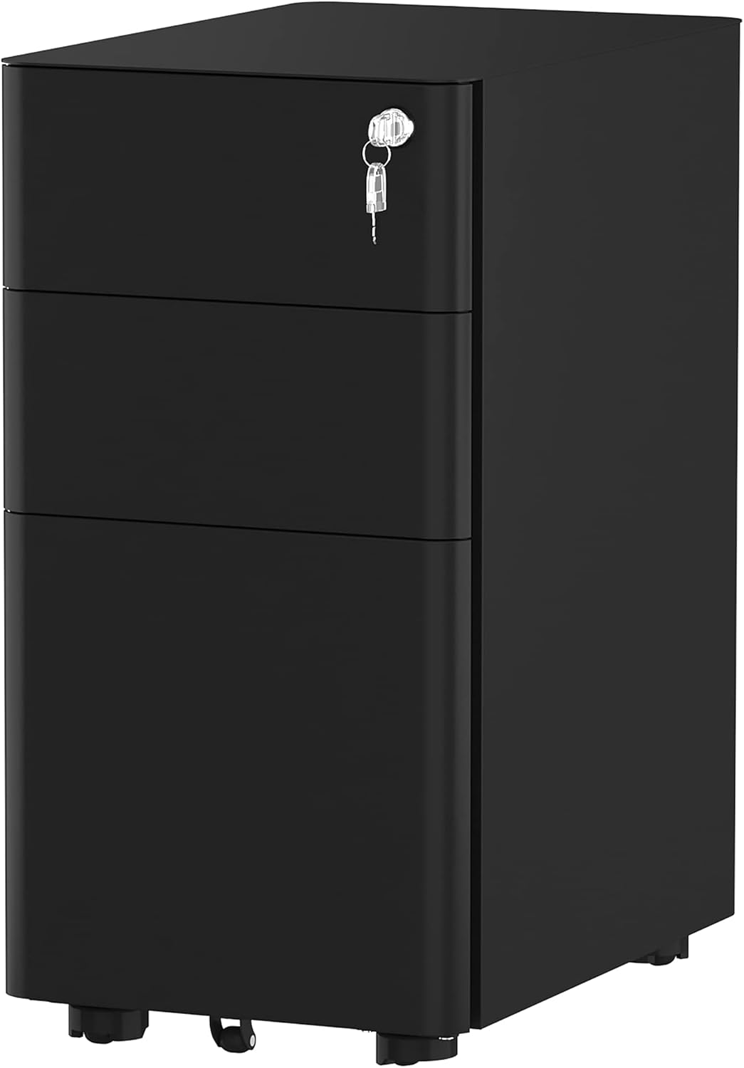 3 Drawer Metal Filing Cabinet with Keys E47739