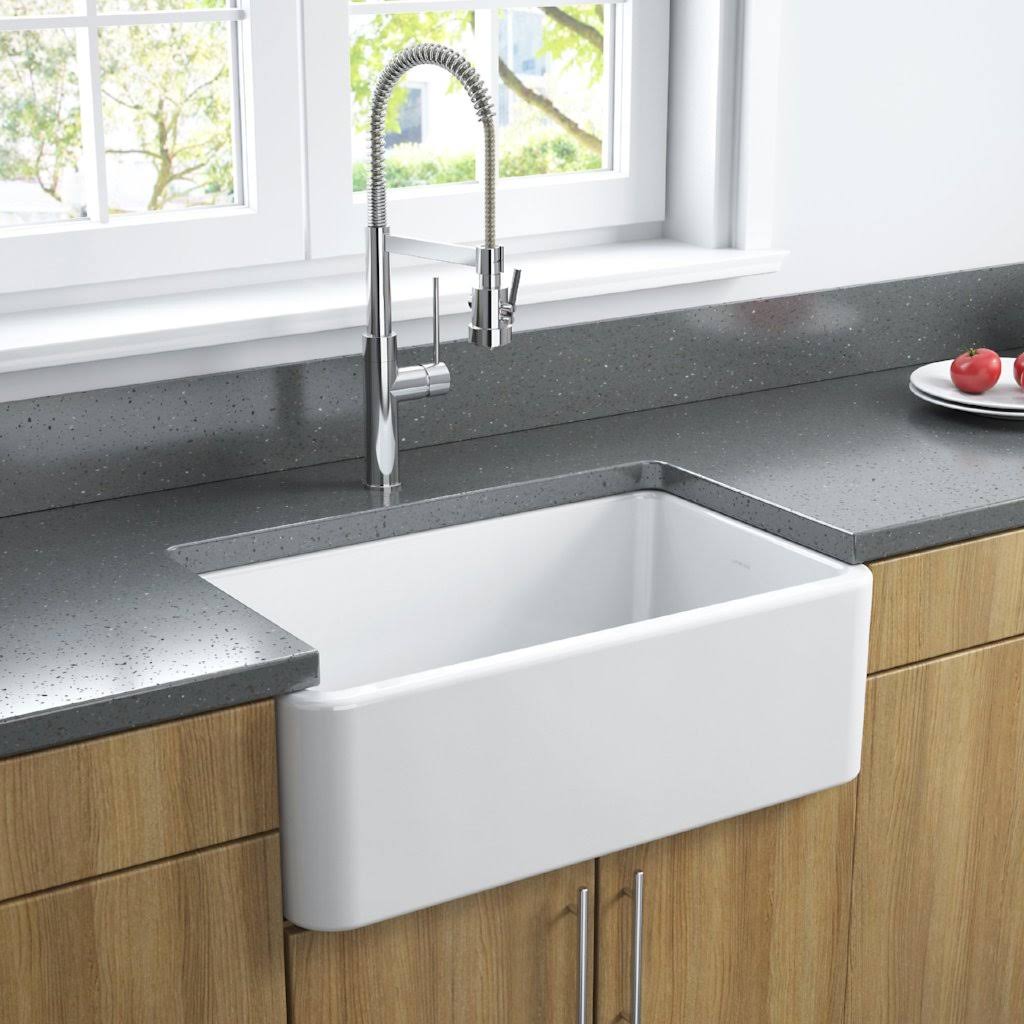 30x22 Reversible Fireclay Farmhouse Sink I260454