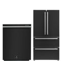 Black Refrigerator and Dishwasher V757907