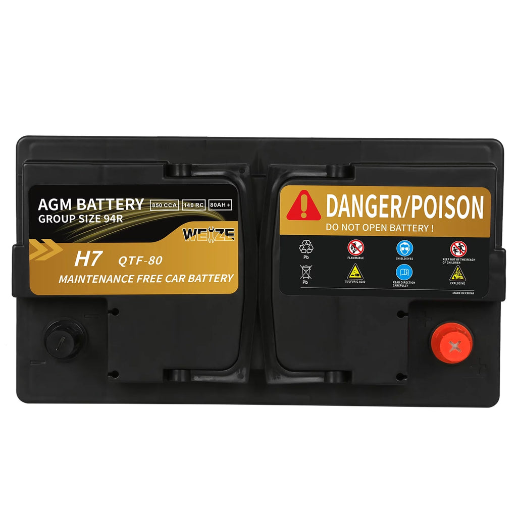 12v 70ah H6 Automotive Battery Q8188