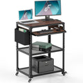 AV Presentation Cart Stand with Keyboard Tray W174