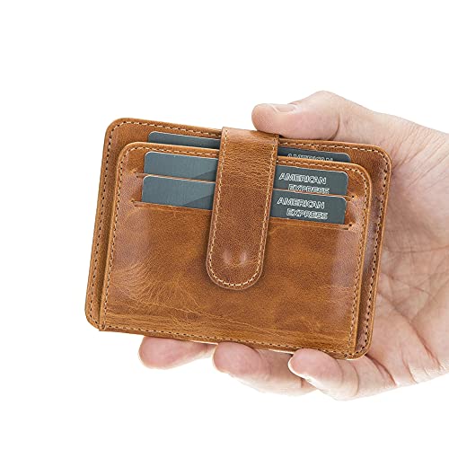Genuine Leather Slim Card Holder Wallet E431