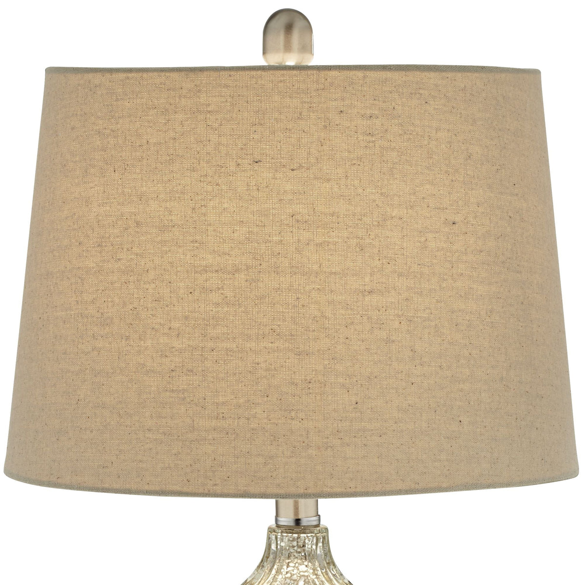 25" High Set of 2 Fluted Mercury Glass Table Lamps A1625