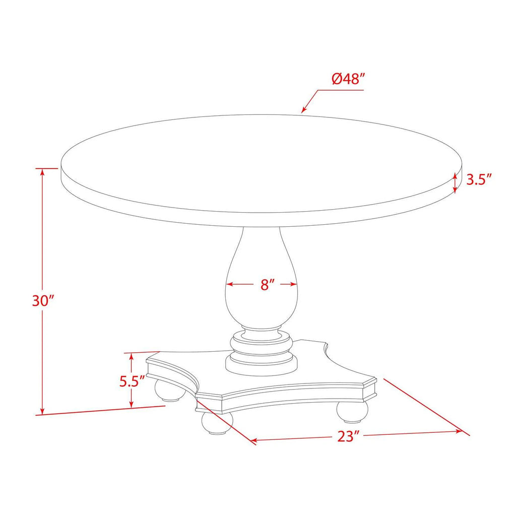 5-Piece Wood Dining Set L7260