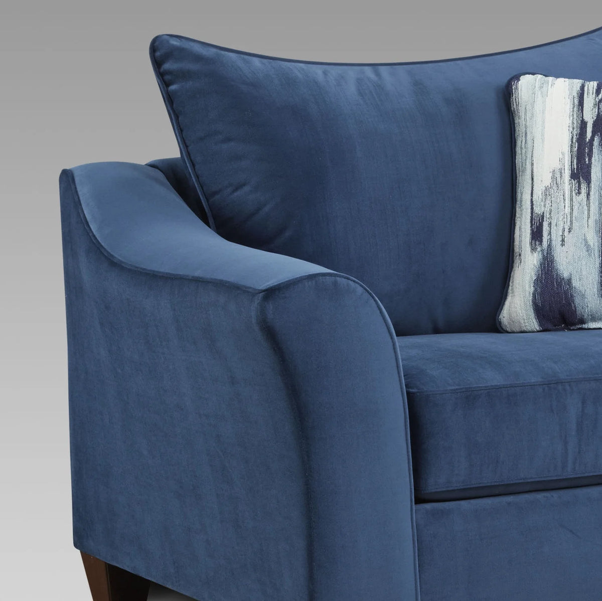 Navy Blue Fabric Armchair S478809