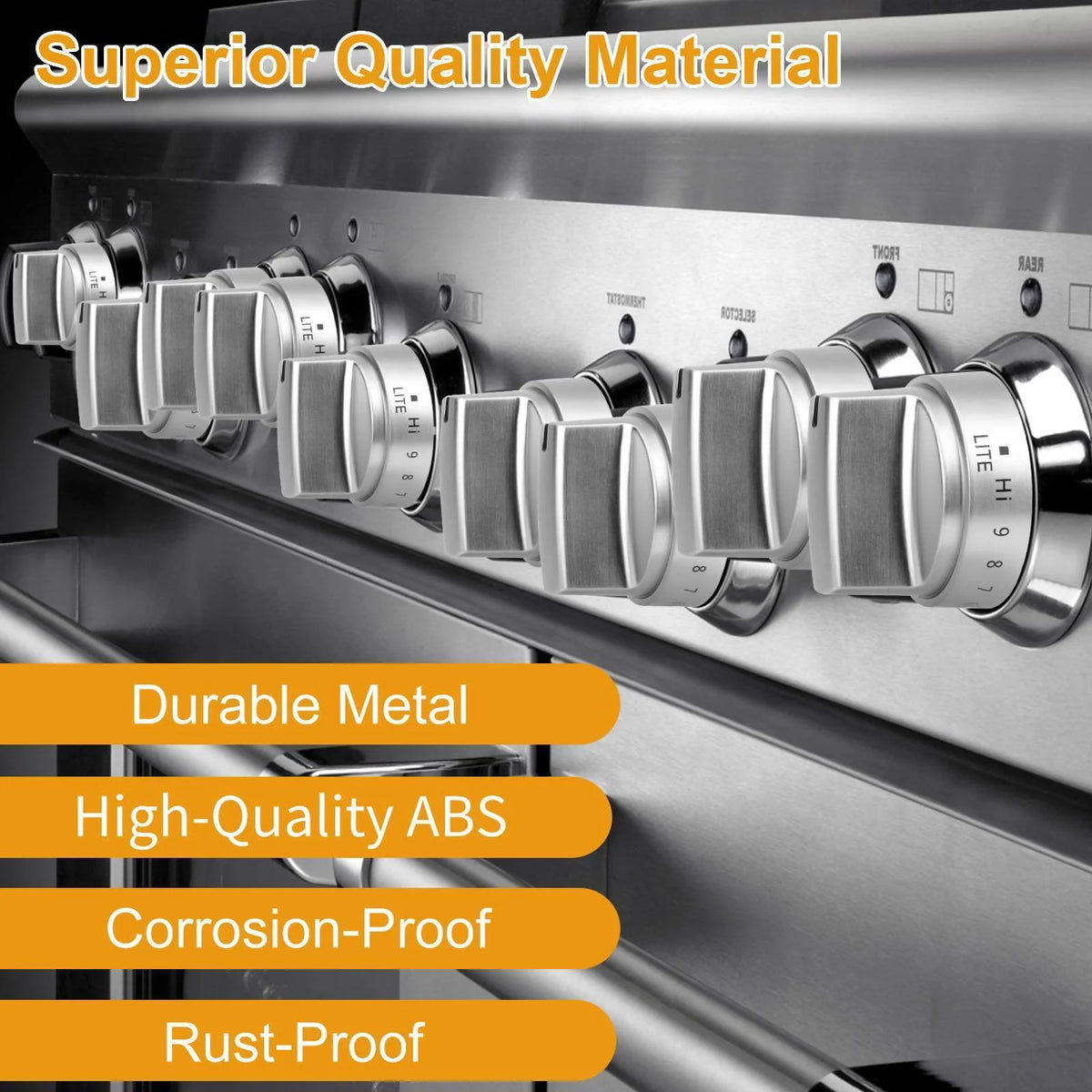 Stainless Steel Control Knobs B9709