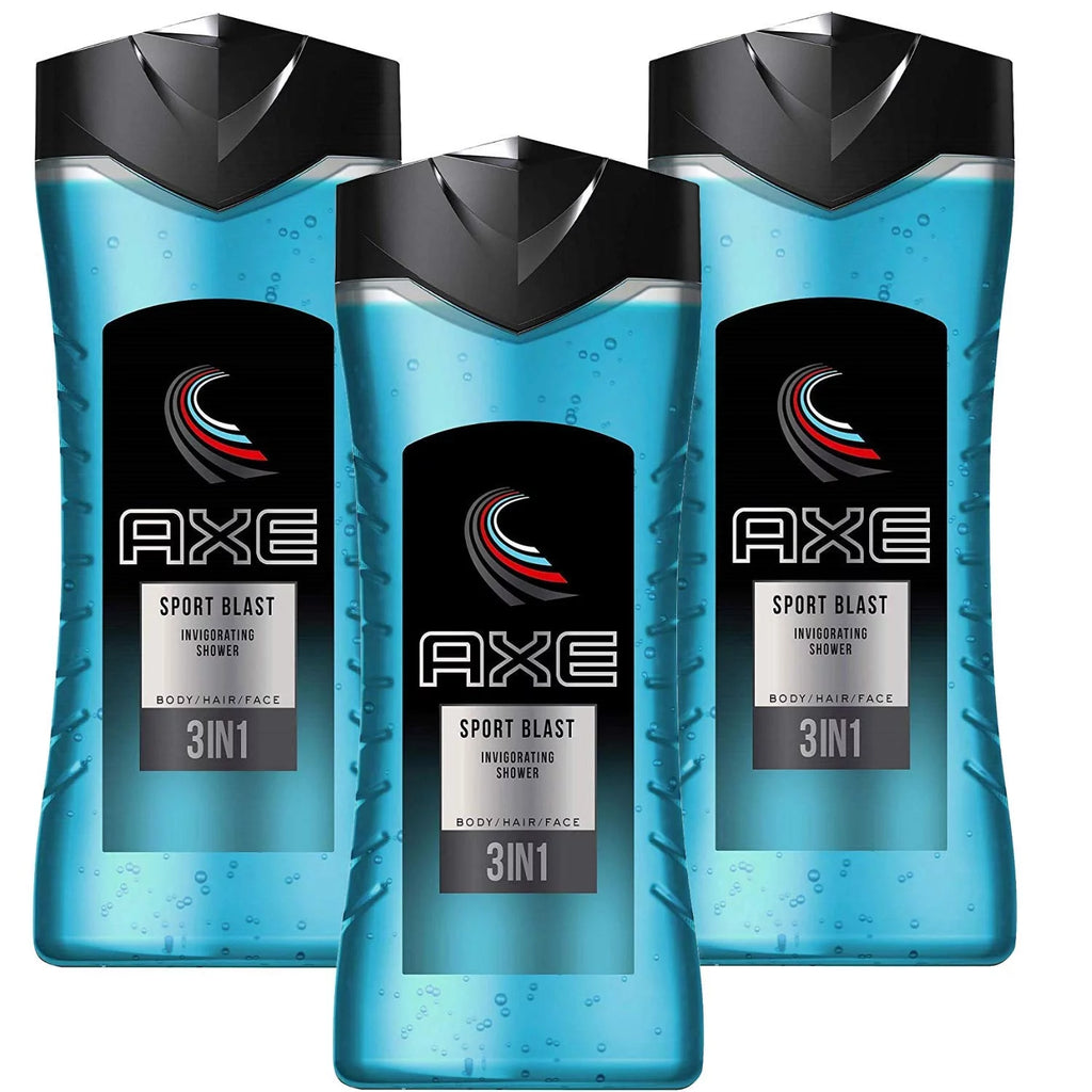3 in 1 Shower Gel Body Hair Face 3 Pk G8884