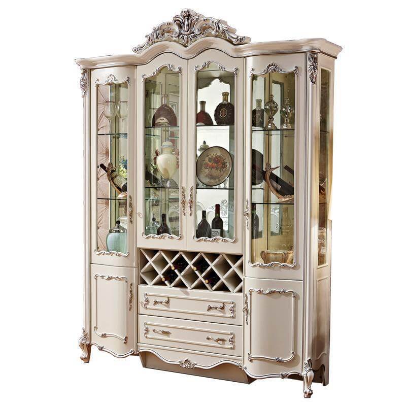 Glass Buffet with French Doors K9946