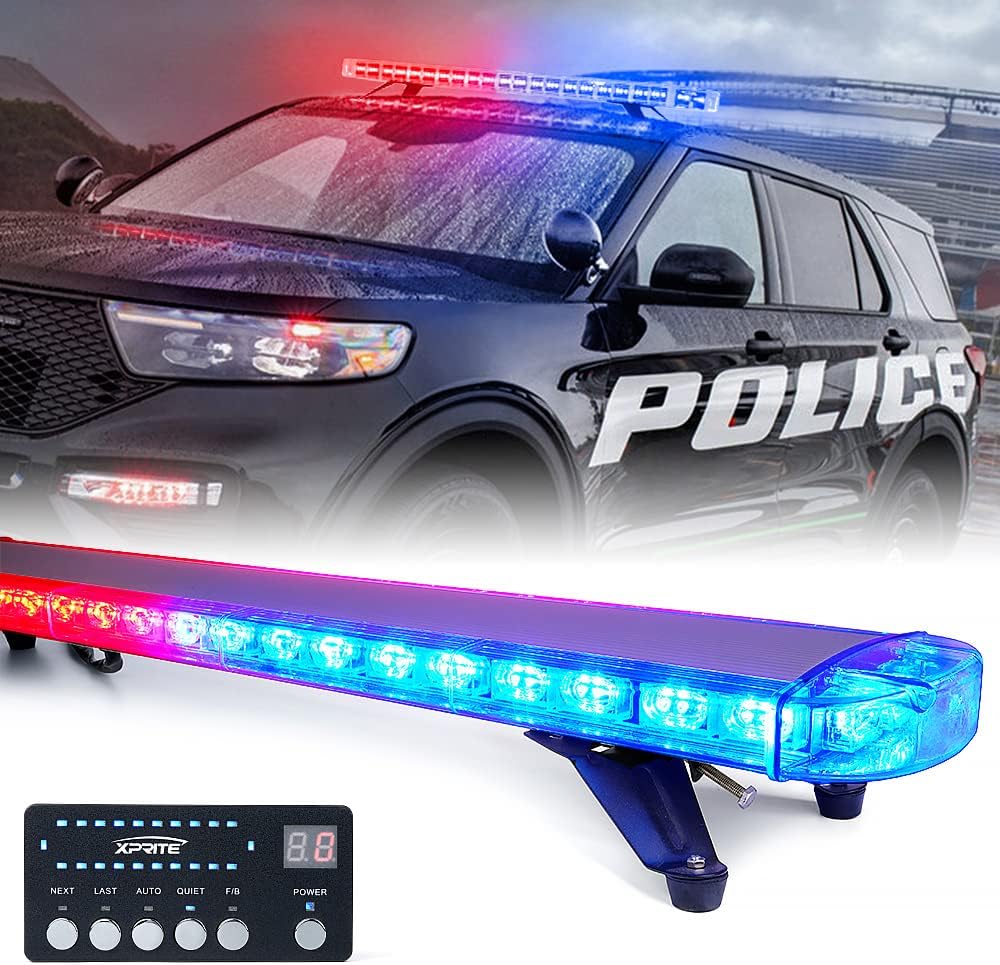 48 Inch LED Amber Rooftop Strobe Lights Bar R438864