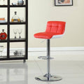 Modern Leatherette Adjustable Swivel Bar Stool U85038