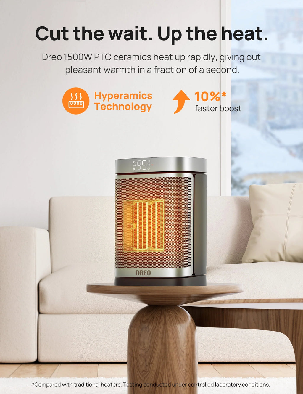 1500W PTC Electric Space Heater with Remote Z223