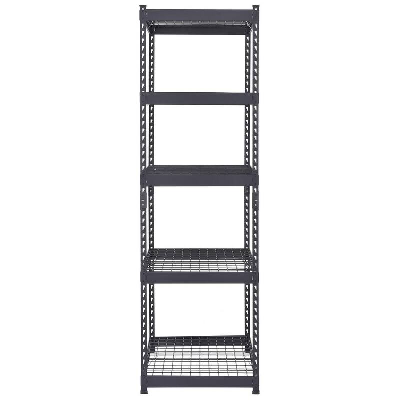 5-Tier Heavy Duty Steel Storage Shelving Unit in Black M2828