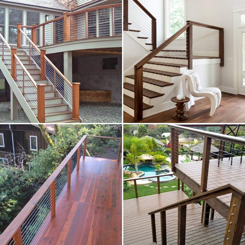 1/8 T316 Stainless Steel Cable Railing Hardware Pack of 2 E70688
