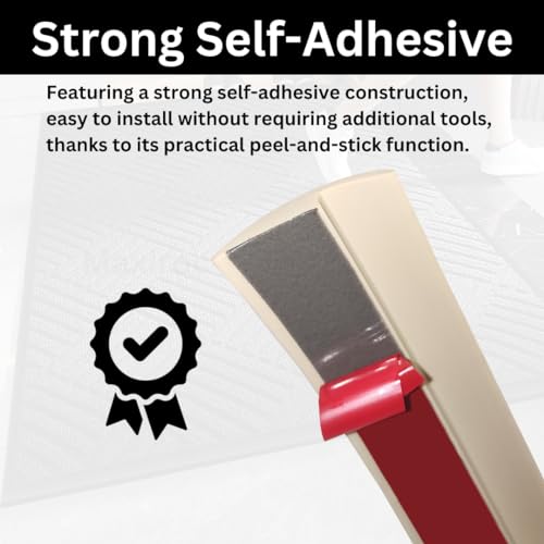 Self Adhesive Floor Transition Strip Edge Trim 120 inches Light Brown Coffee U4690