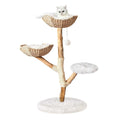 Modern Wooden Cat Tree Tower J4062