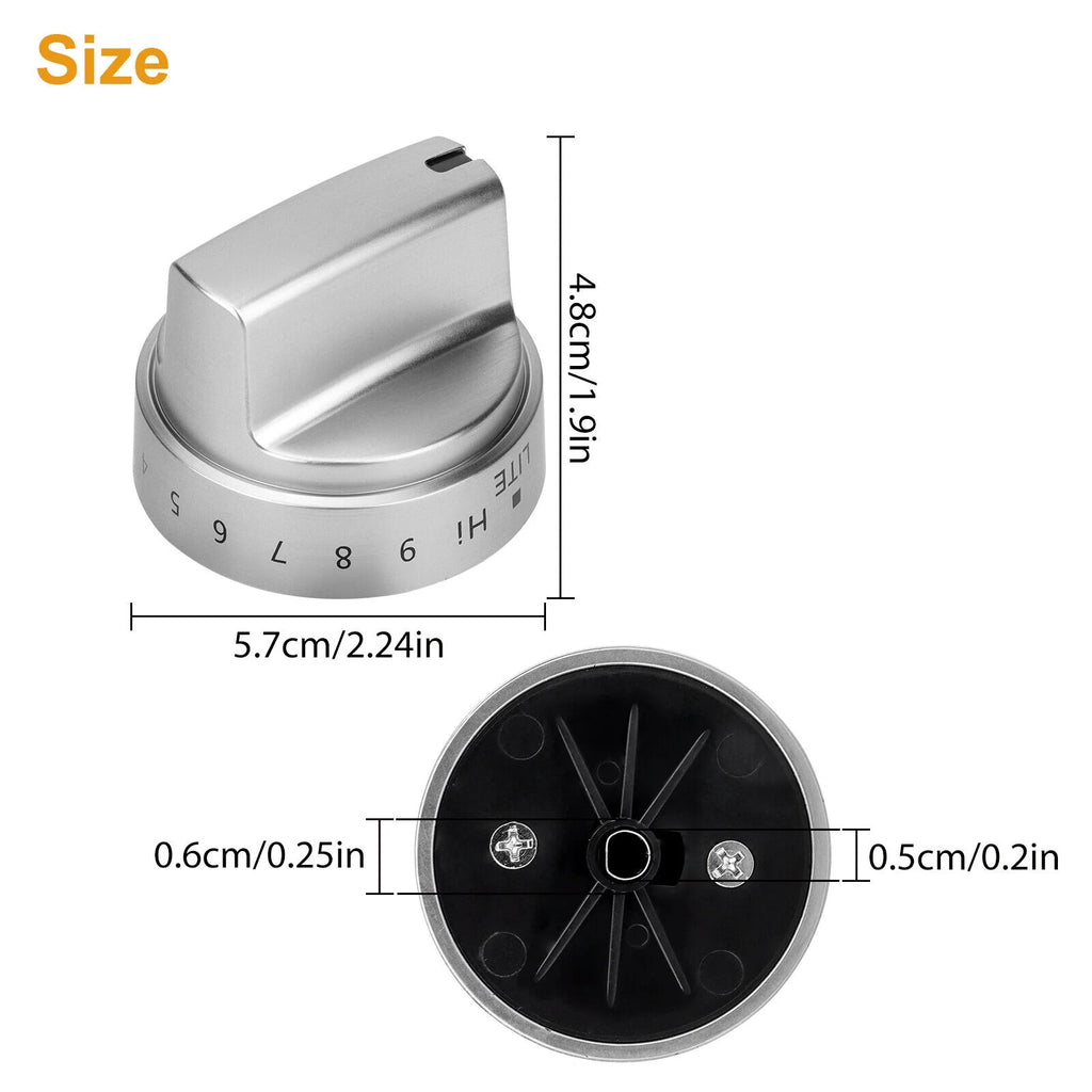 Stainless Steel Control Knobs B9709