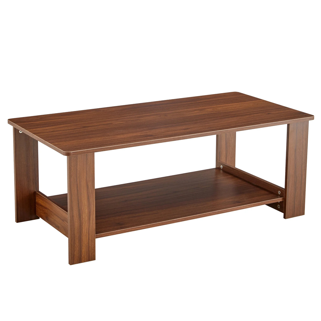 2-Tier Wood Coffee Table with Storage Z176059