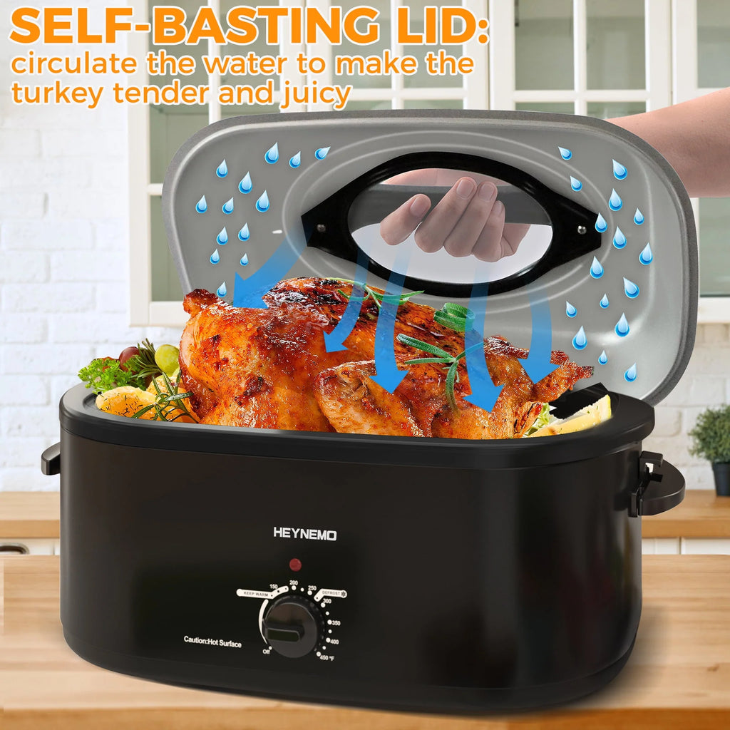 26 Quart Stainless Steel Electric Roaster Oven W369938