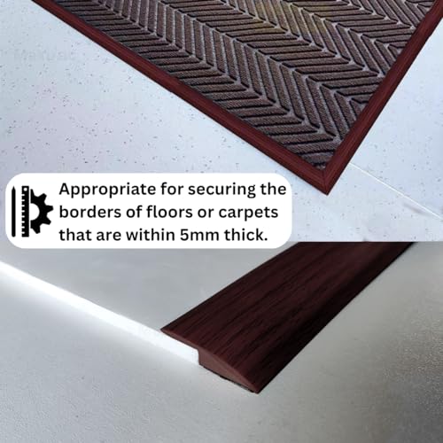 Self Adhesive Floor Transition Strip Edge Trim 120 inches Light Brown Coffee U4690