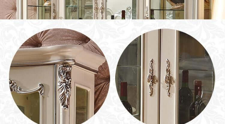 Glass Buffet with French Doors K9946