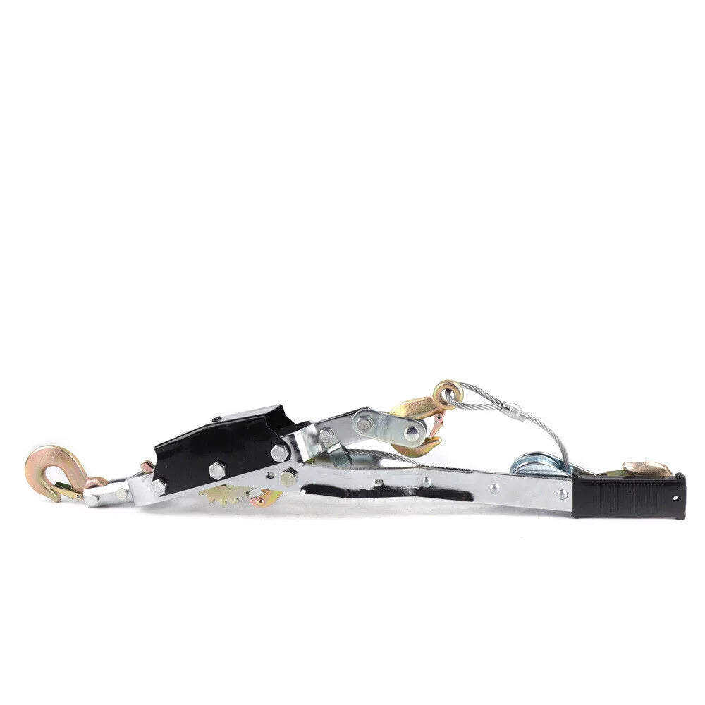 5 Ton Heavy Duty Power Puller Winch Pull Hoist with Cable 3 Hooks 2 Gears O69193