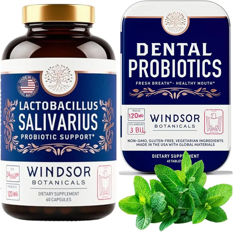 Lactobacillus Salivarius Probiotic and Dental Probiotics Oral Health Bundle K4845