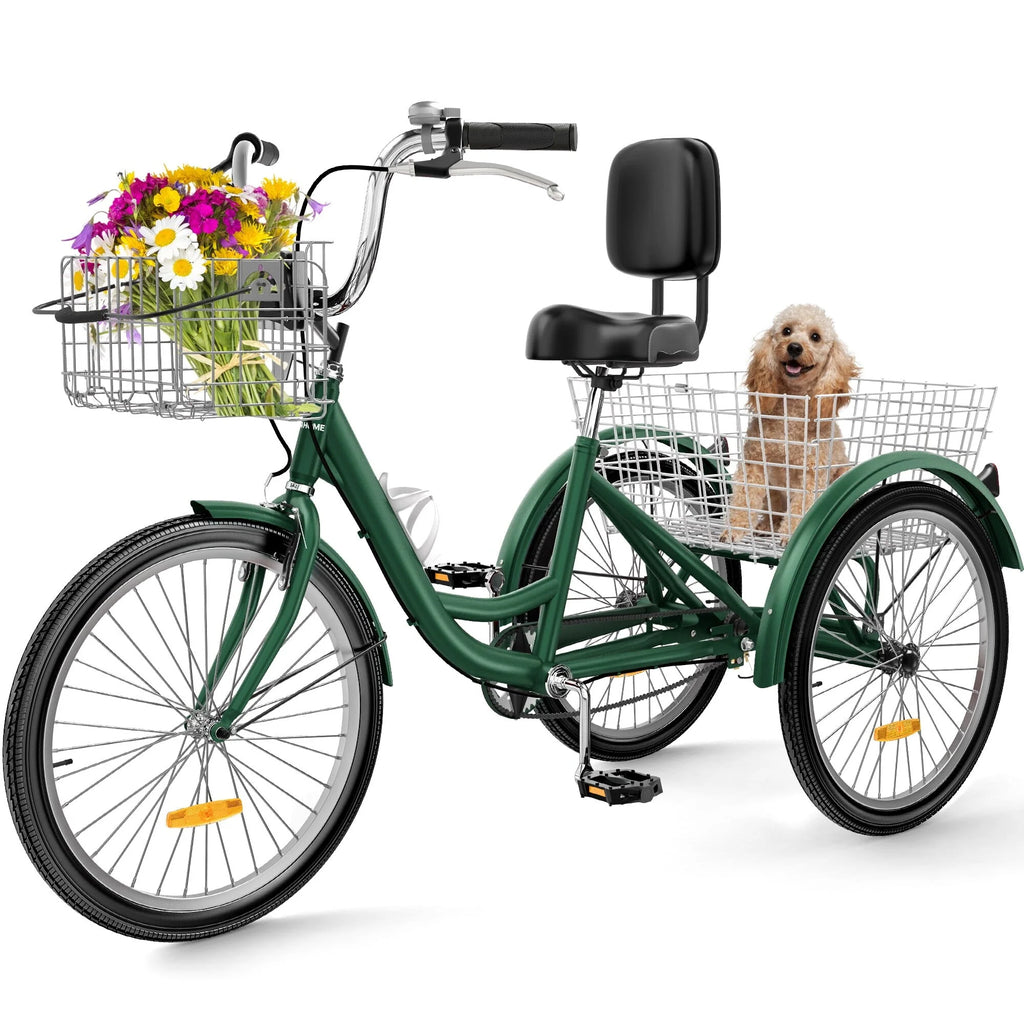 Blue 26 Adult Tricycle 3 Wheel Bike T249