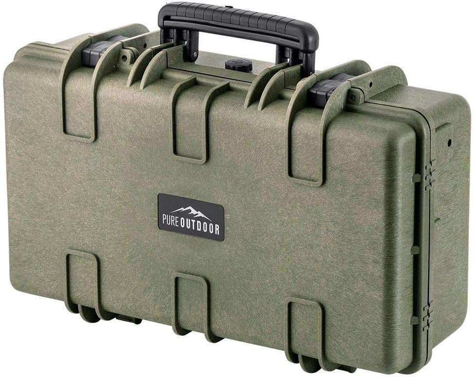 Black Weatherproof Shockproof Hard Case with Wheels S101493
