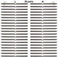 1/8 T316 Stainless Steel Cable Railing Hardware Pack of 2 E70688