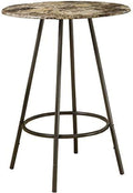 Bar Table, 30-Inch, Cappuccino/Marble/Coffee Q267