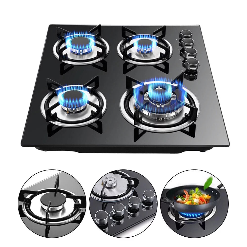 4 Burner Built-In Gas Cooktop with Electronic Ignition T876