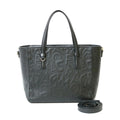 Pre-Owned Black Leather Handbag T996933