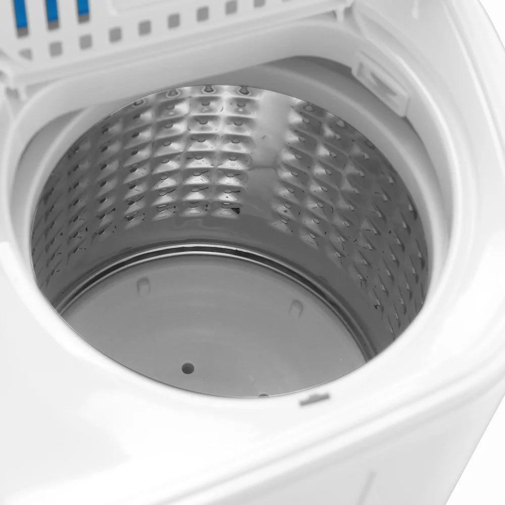 Portable 15lbs Mini Twin Tub Compact Laundry Washer, Blue J6836