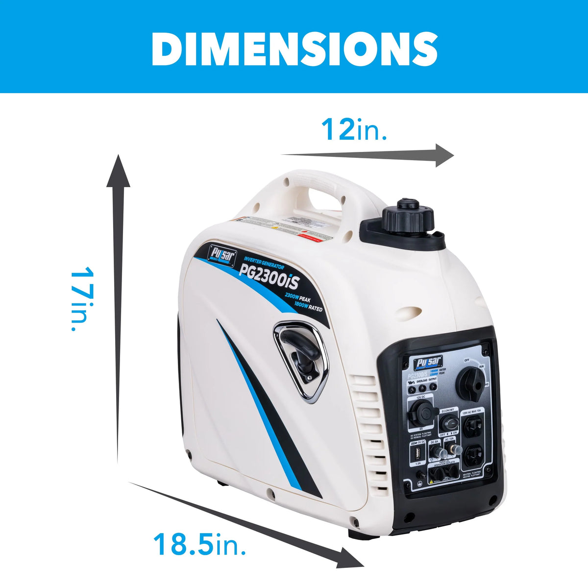 2300-Watt Super Quiet Gas Powered Inverter Generator N73669