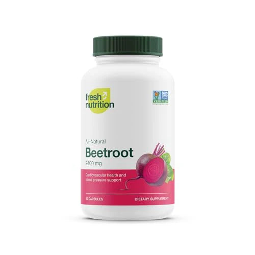 Organic Beet Root Capsules 2400mg Vegan Non GMO Gluten-Free 90 Capsules K947392