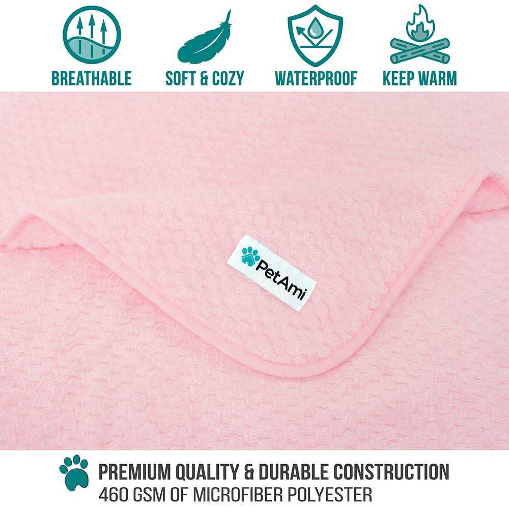 Sherpa Fleece Waterproof Waffle Cat & Dog Blanket H398805