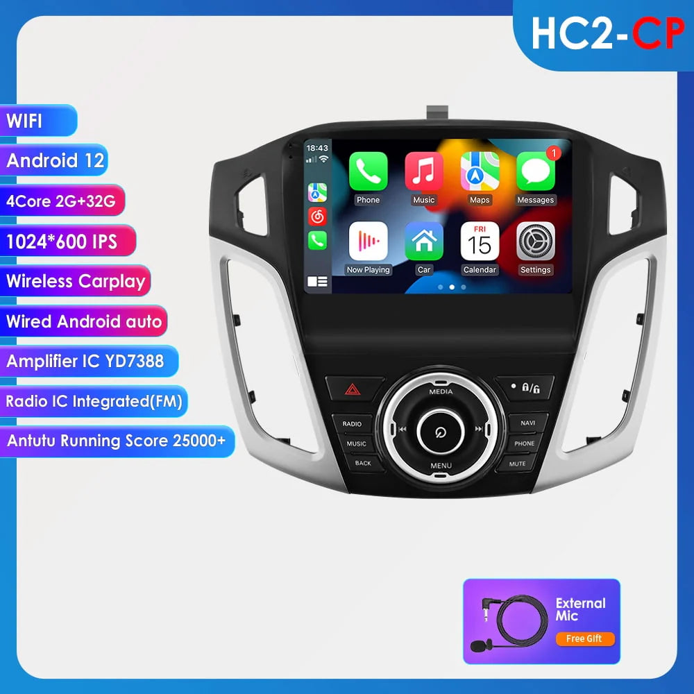 Android 12 Carplay 2+32GB Car Stereo Radio Head Unit G6574