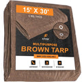 Brown Poly Tarps Case of 6 V565